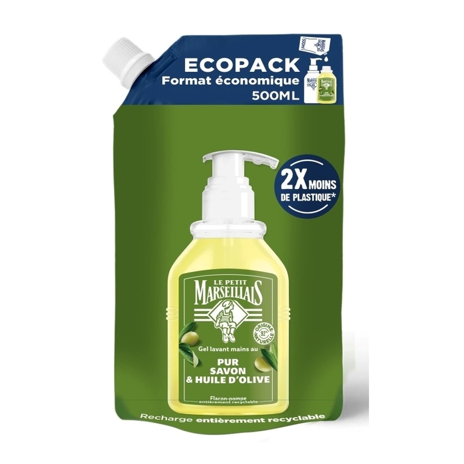 LE PETIT MARSEILLAIS Κρεμοσάπουνο Olive Oil Ανταλλακτικό 500ml