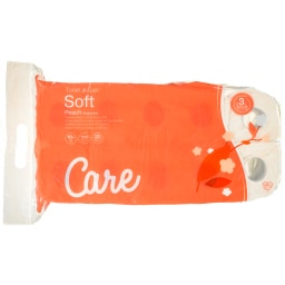 CARE | Χαρτί Υγείας Soft Peach 3 Φύλλα 10 Ρολά 899g