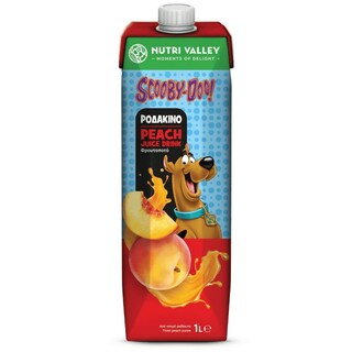 NUTRI VALLEY | Φρουτοποτό Scooby Doo Ροδάκινο 1lt