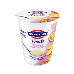 ΦΑΓΕ | Επιδόρπιο Στραγγιστού Γιαουρτιού Fruits Mango Passion Fruit 380g