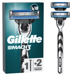GILLETTE | Ξυριστική Μηχανή Mach3 + 2 Ανταλλακτικά 1 Τεμάχιο
