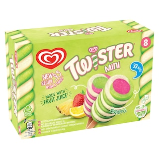 ΕΒΓΑ | Παγωτό Twister Mini Pineapple 8x39g