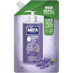 ΜΕΓΑ | Κρεμοσάπουνο Hygiene Λεβάντα Eco Refill Ανταλλακτικό 500ml