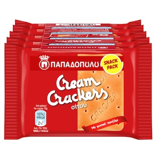 CREAM CRACKERS | Crackers Wheat 5x43g