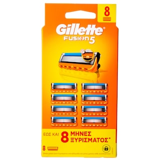 GILLETTE | Ανταλλακτικά Ξυριστικής Μηχανής Fusion 8 Τεμάχια