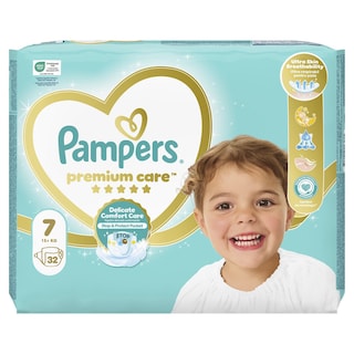 PAMPERS | Πάνες Μωρού Premium Care Νο7 32 Τεμάχια
