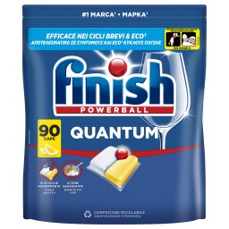 FINISH | Κάψουλες Πλυντηρίου Πιάτων Quantum Allin1 Λεμόνι 90 Τεμάχια