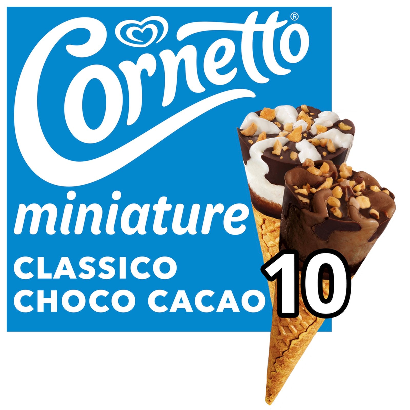 CORNETTO Παγωτό Miniature Πύραυλος Βανίλια Σοκολάτα 10x19g