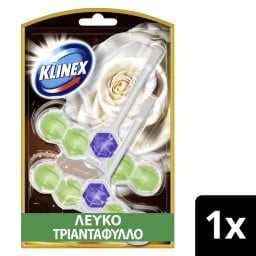 KLINEX | WC Block Aroma Lux Λευκό Τριαντάφυλλο 2x50g