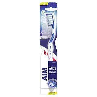 AIM | WHITE SYSTEM | Toothbrush White System Medium 1 Piece