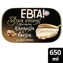 ΕΒΓΑ | Παγωτό Έξτρα Σπέσιαλ Καραμέλα & Βανίλια 391g