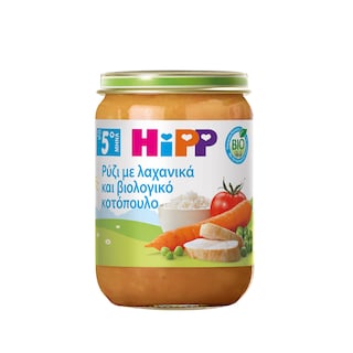 HIPP | Βρεφικό Γεύμα Ρύζι Λαχανικά Κοτόπουλο 190g