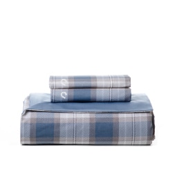 ΑΝΕΜΟΣ | Σετ Παπλωματοθήκη Υπέρδιπλη Καρό 1 Τεμάχιο