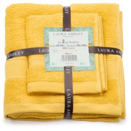 LAURA ASHLEY | Πετσέτες Χεριών Προσώπου Σετ Μουσταρδί 1 Τεμάχιο