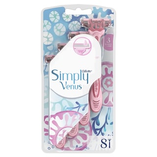 GILLETTE | Ξυραφάκια Simply Venus 3 Λεπίδες 8 Τεμάχια