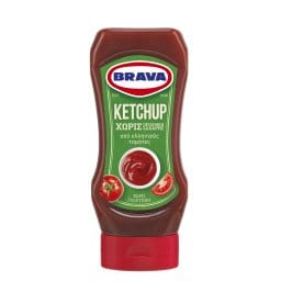 BRAVA | Κέτσαπ Χωρίς Πορσθήκη Ζάχαρης 400g