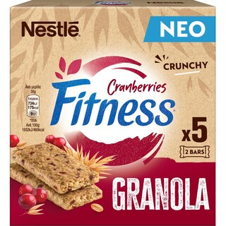 FITNESS | Μπάρες Δημητριακών Granola Cranberry 5x38g