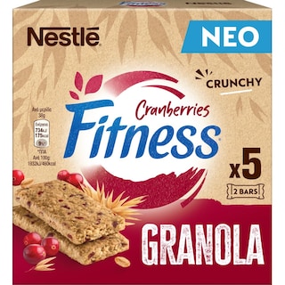 FITNESS | Μπάρες Δημητριακών Granola Cranberry 5x38g