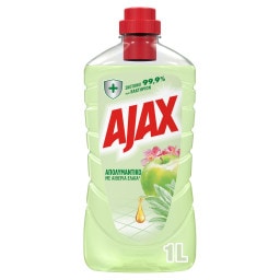 AJAX | Καθαριστικό Πατώματος Απολυμαντικό Αιθέρια Έλαια Άνθη Μηλιάς 1lt