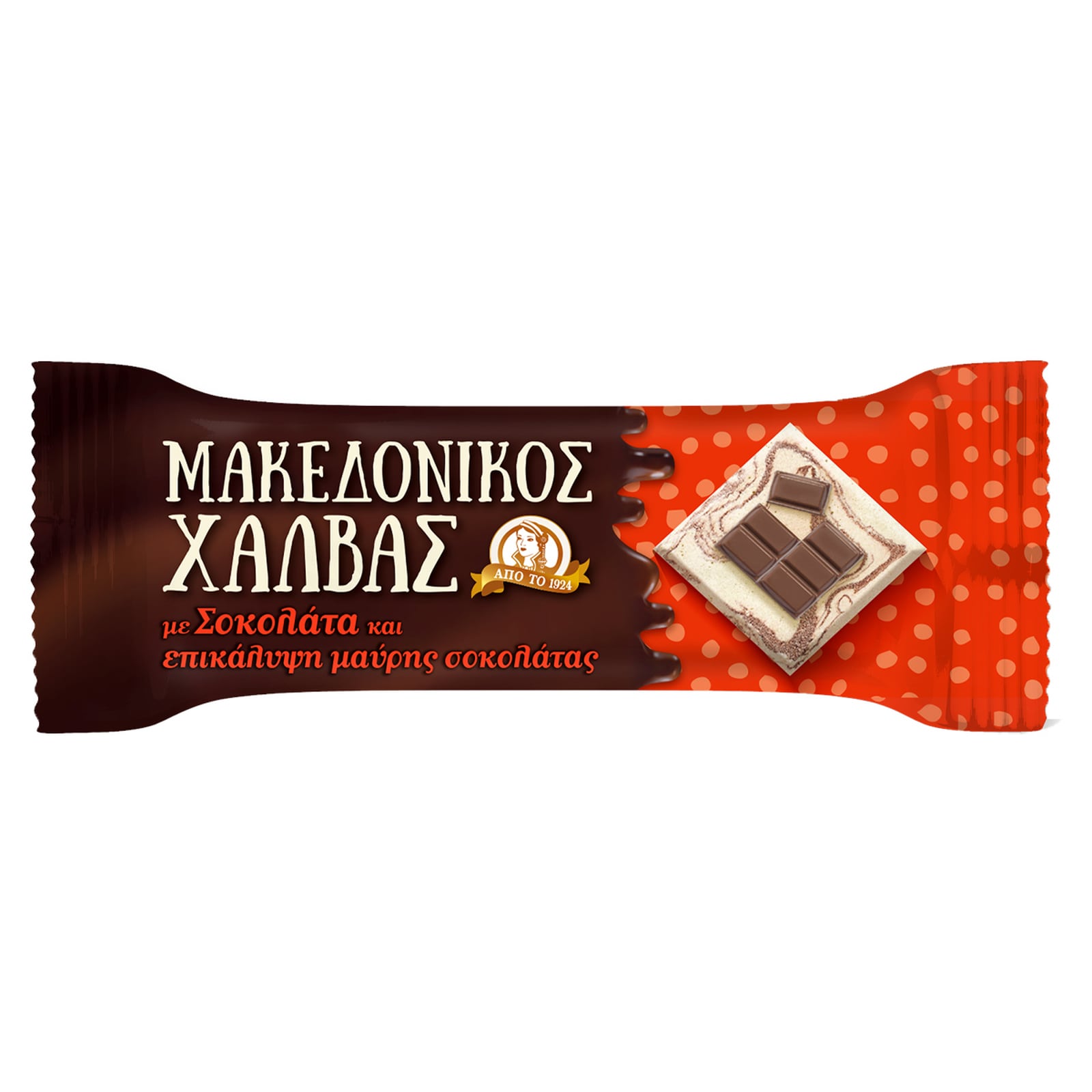 Χαλβάς Σοκολάτα με Επικάλυψη Μαύρης Σοκολάτας 35g