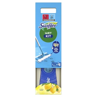 SWIFFER | Έτοιμη Σκούπα με 6 Υγρά Πανάκια Citrus Fresh 1 Τεμάχιο