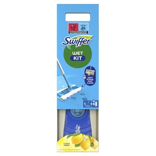 SWIFFER | Έτοιμη Σκούπα με 6 Υγρά Πανάκια Citrus Fresh 1 Τεμάχιο