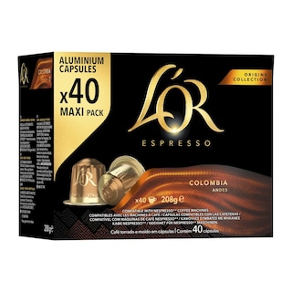 LOR | Κάψουλες Καφέ Espresso Colombia 40x5.2g