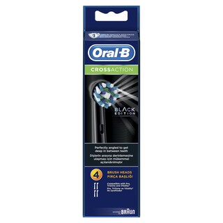 ORAL B | Ανταλλακτικές Κεφαλές Cross Action Black Edition 4 Τεμάχια