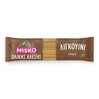 MISKO | Μακαρόνια Λιγκουίνι Ολικής Άλεσης 500g