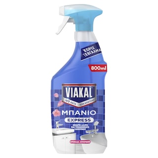 VIAKAL | Καθαριστικό Express Μπάνιο Λουλούδια 800ml