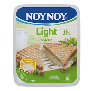 ΝΟΥΝΟΥ | Μαλακό Τυρί Light 11% Λιπαρά Φέτες 175g