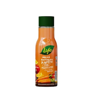 LIFE | Φυσικός Χυμός Πορτοκάλι Μήλο Καρότο 400ml