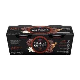 VITALINE | Επιδόρπιο Γιαουρτιού Protein Βανίλια Κακάο 2x170g
