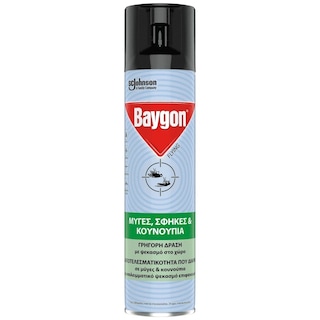 BAYGON | Εντομοκτόνο Flying Ιπτάμενα Έντομα 300ml