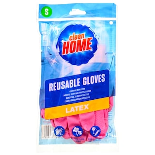 CLEAN HOME | Γάντια Πολλαπλών Χρήσεων Small Latex 2 Τεμάχια