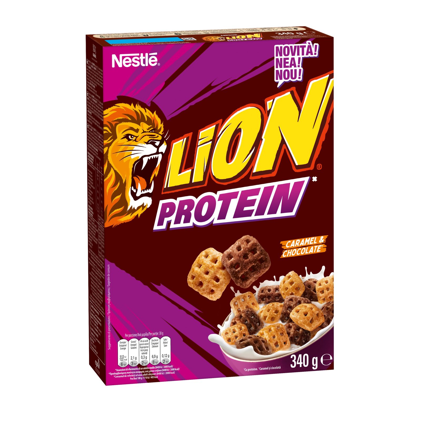 Δημητριακά Protein Καραμέλα Σοκολάτα 340g