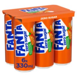 FANTA | Πορτοκαλάδα Zero Κουτί 6x330ml