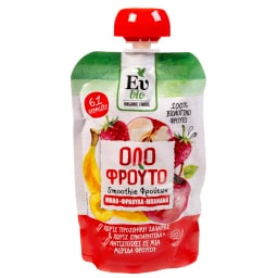 ΕΥ BIO | Smoothie Φρούτων Bio Μήλο Φράουλα Μπανάνα 100g