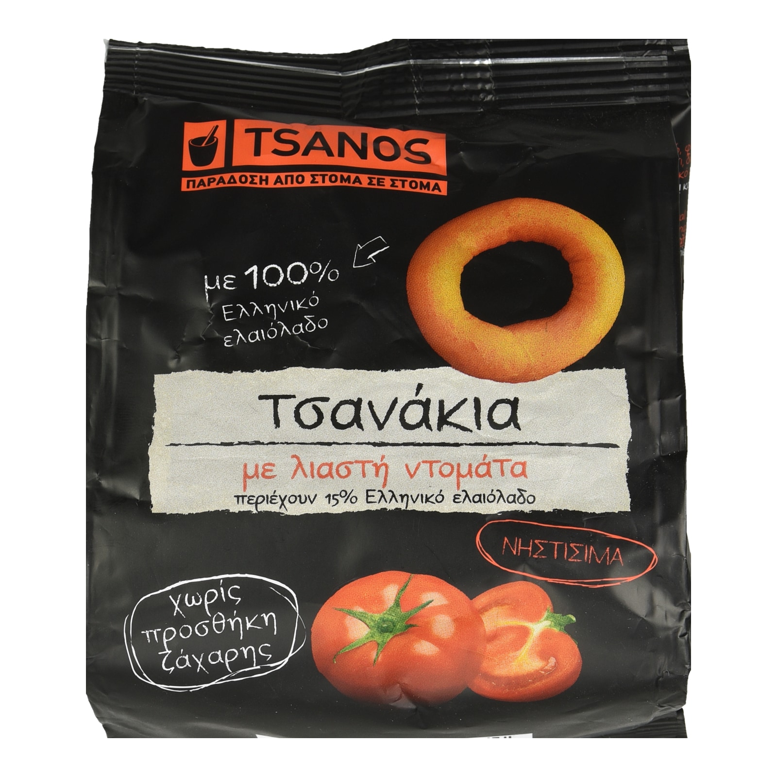 ΤΣΑΝΑΚΙΑ Κουλούρια με Λιαστή Ντομάτα 60g