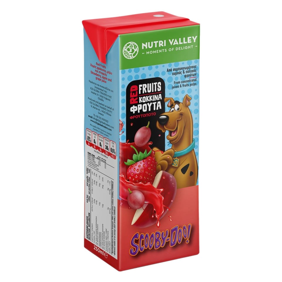 PEPPA PIG Φρουτοποτό Scooby Doo Κόκκινα Φρούτα 250ml