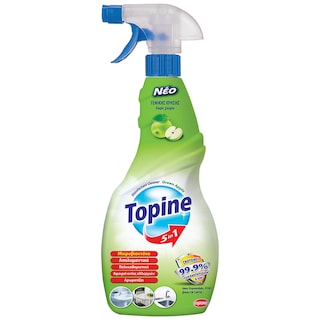 TOPINE | Καθαριστικό Spray 5σε1 Απολυμαντικό Πράσινο Μήλο 750ml