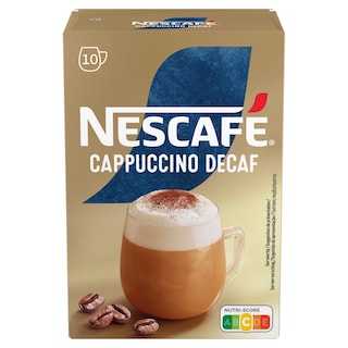 NESCAFE | GOLD | Στιγμιαίος Καφές Cappuccino Decaf 10x12.5gr