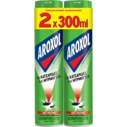 AROXOL | Εντομοκτόνο Spray Κατσαρίδες Μυρμήγκια 2x300ml