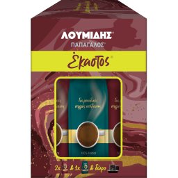ΛΟΥΜΙΔΗΣ | ΠΑΠΑΓΑΛΟΣ | Καφές Ελληνικός Έκαστος 3x96g+Φλυτζάνι Δώρο