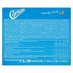 CORNETTO | ICE CREAM Classico Βανίλια Σοκολάτα 6 X 60 GR