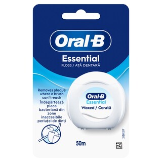 ORAL B | Οδοντικό Νήμα Essential Floss Κηρωμένο 1 Τεμάχιο