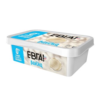 ΕΒΓΑ | Παγωτό Βανίλια 0% Πρόσθετη Ζάχαρη 500g