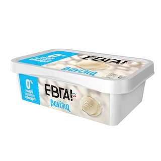 ΕΒΓΑ | Παγωτό Βανίλια 0% Πρόσθετη Ζάχαρη 500g