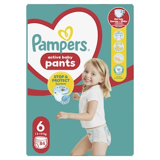 PAMPERS | Πάνες Βρακάκι Pants Νο6 84 Τεμάχια
