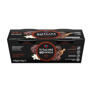 VITALINE | Επιδόρπιο Γιαουρτιού Protein Βανίλια Κακάο 2x170g